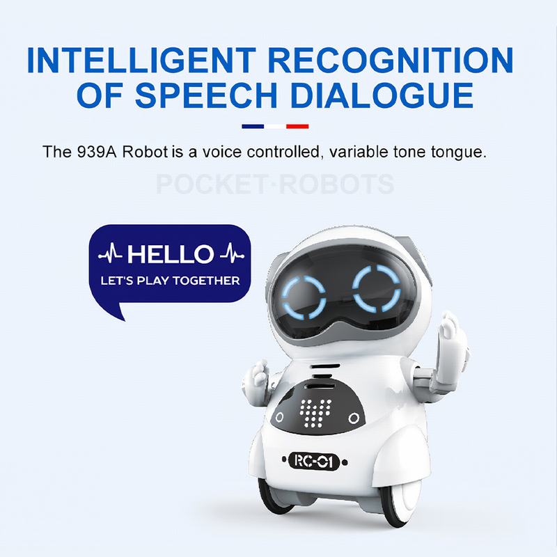 Pocket Robot Talking Interactive Dialogue Voice Recognition Record Singing Dancing Telling Story Mini Toy