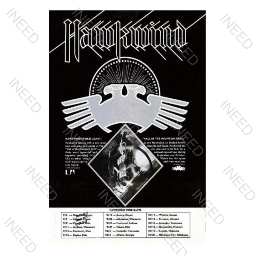 INEED Rétro Vintage Rock N Roll Groupe Panneau en Étain Affiche de Musique Plaque Décorative Plaque en Métal Pour Cave d'Homme Club Décor Mural Maison