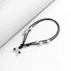 New Fashion Boho Black Wax Thread Adjustable Chain Anklet Women Summer Beach Barefoot Ankle Imitation Pearl Pendant Foot Jewelry