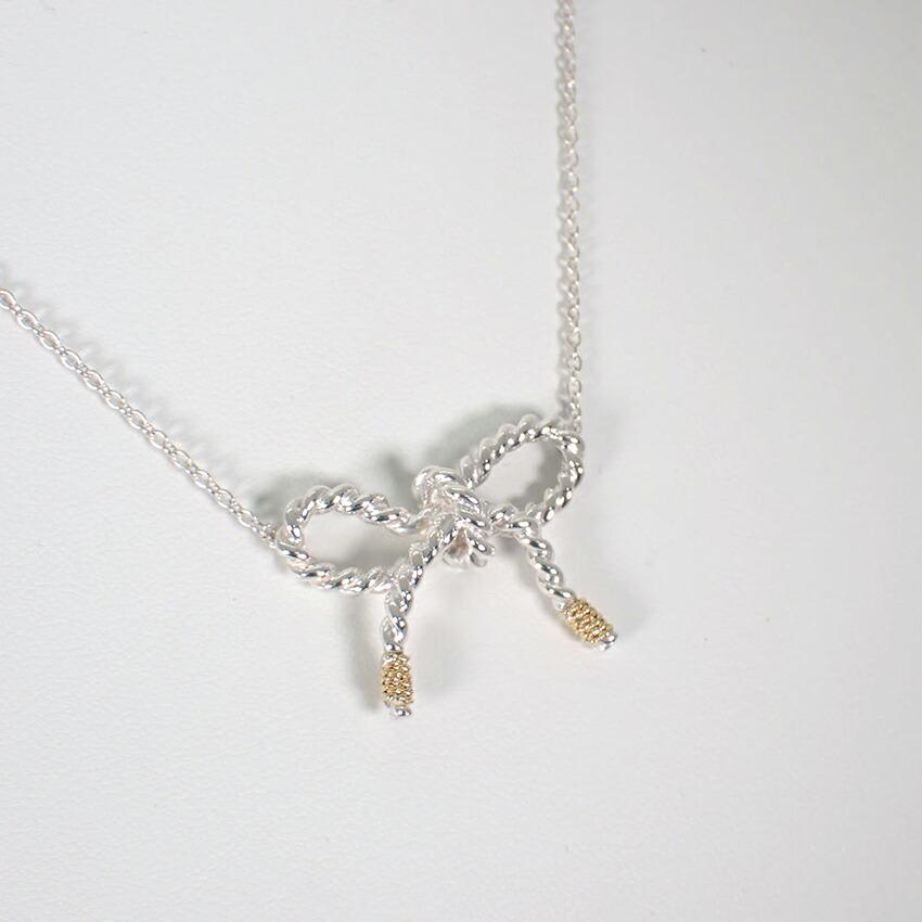 [Used] TIFFANY 925 Rope Ribbon Necklace/Pendant/j12-9