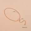 Simple chain Metal circle Long necklace Adjustable collarbone chain Internet celebrity neck chain Female