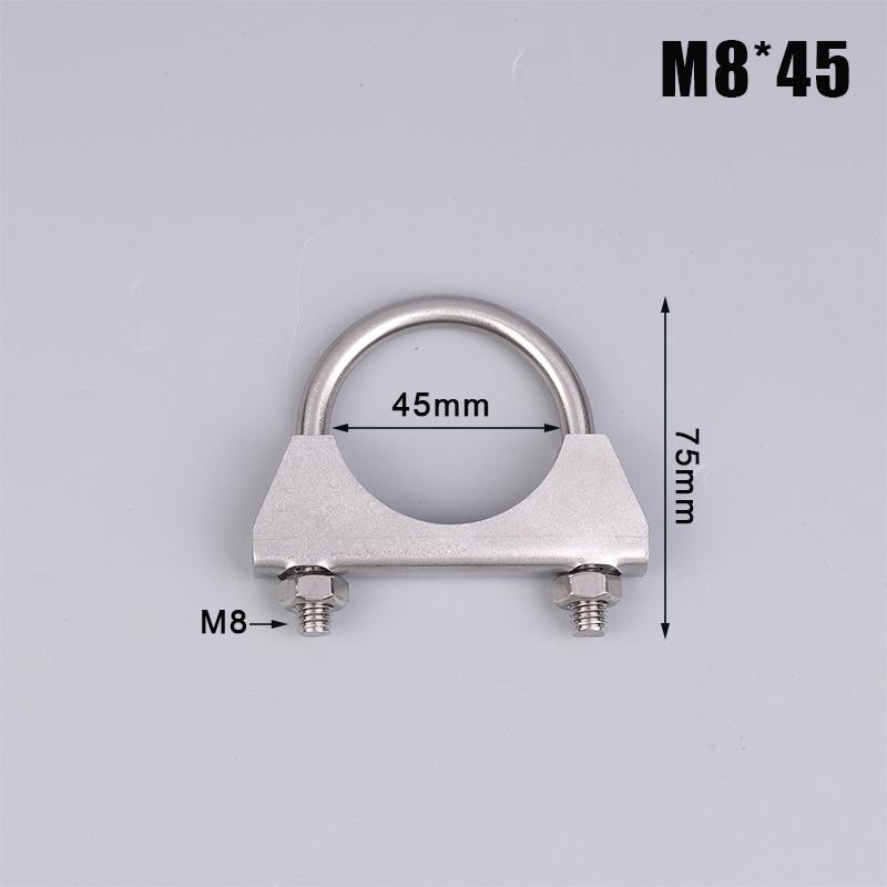 Șurub U Inox 304 Șurub Neregulat Cu Deflector Și Piuliță M8 Colier Țeavă Eșapament