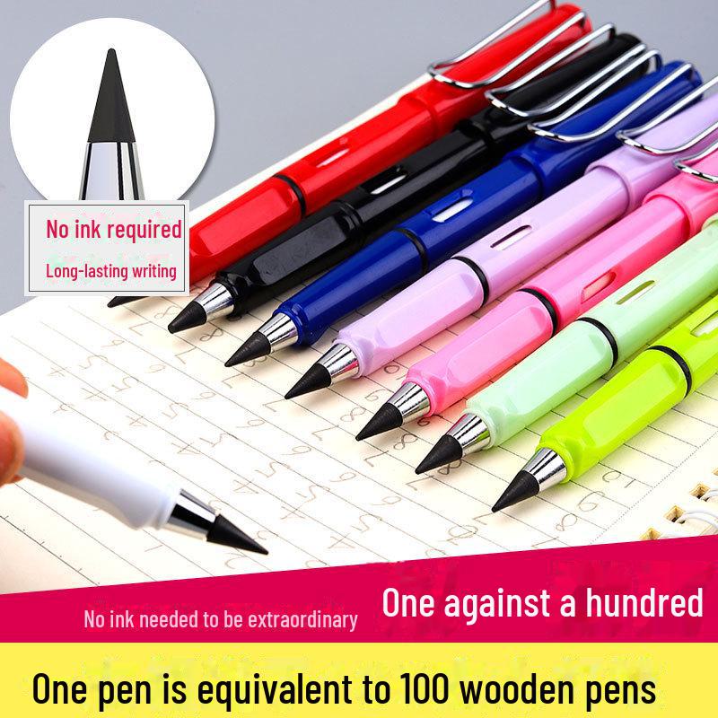 "Durable Black Technology Pencils: Unbreakable, No Sharpening Needed, Ink-Free, Perfect for Students and Kids."