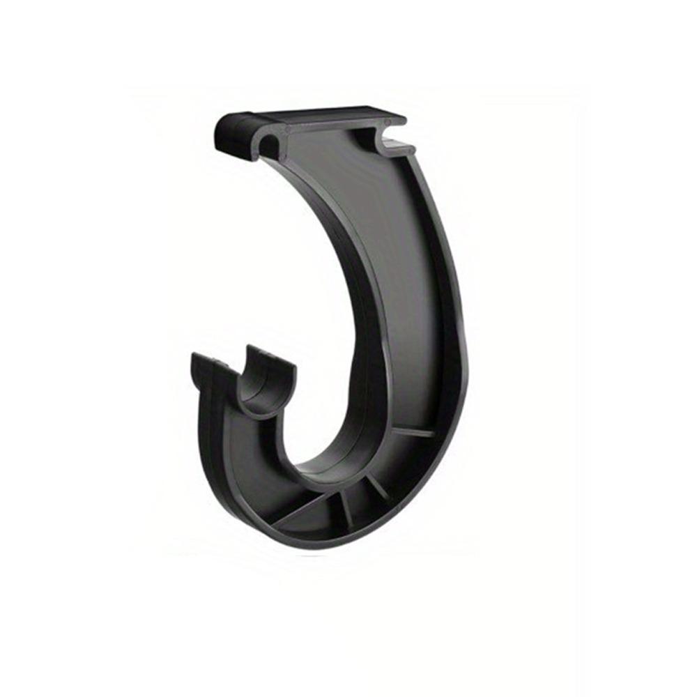 1pc J-Shaped Hanging Closet Rod Brackets Sturdy Curtain Rod Holder Closet Pole Support  Hardware
