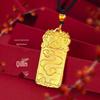 Vietnamese Sand Gold Maitreya Buddha Pendant Necklace for Men & Women
