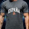 Espana Champion National Emblem Cotton Tee Unisex Crew Neck Short Sleeve Spanish Football Fan Casual Streetwear For Unisex Unisex