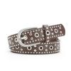 Women S Versatile Belt With Rivets Rhinestones Pin Buckle For Jeans
