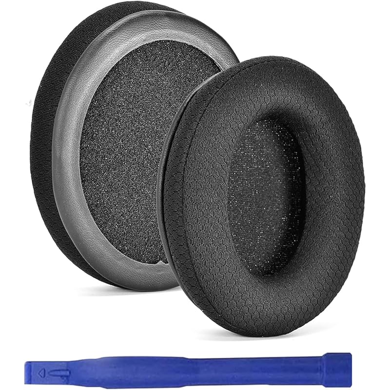 

Adhiper Breathable fabric replacement ear pads HyperX Cloud 1/2/II/Alpha/Flight/Stinger/Stinger Core/Mix/Pro/Flight S/Stinger For S/Core durable ear