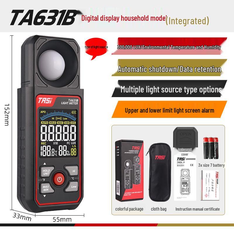 TEANNS TA630 High Precision Light Meter for Luminance and Illuminance Testing