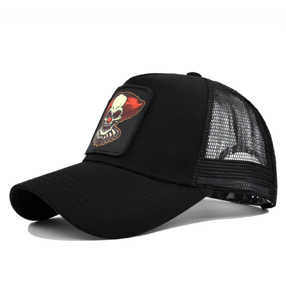 

Thriller Element Embroidery Baseball Caps Men Women Snapback Hip Hop Hat Summer Breathable Mesh Sun Gorras Unisex Streetwear Adjustable
