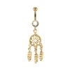 Stainless Steel Dream Catcher Belly Button Ring Set (5-Piece)
