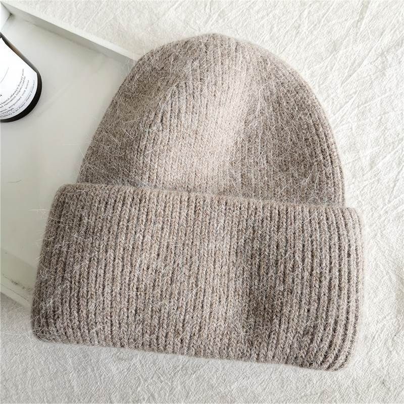 New Rabbit Fur Hat Autumn and Winter Thickened Warm Versatile Outdoor Skiing Cold Hat Ear Protection Japanese Wool Hat