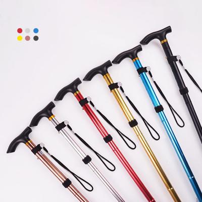 Ergonomik Saplı Açık Hava Katlanır Trekking Bastonu Taşınabilir Hafif Erkek Kadın Yaşlılar Seyahat Katlanabilir Yürüyüş Bastonu Tırmanış Koltuk Değneği Baston