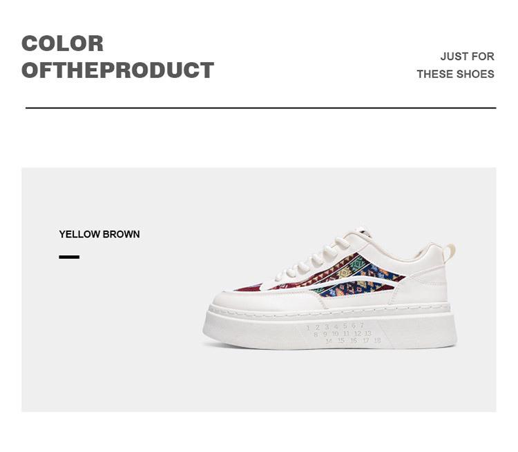 Men's Korean Style Thick Sole White Canvas Shoes - Breathable, Trendy & Versatile for Casual Wear