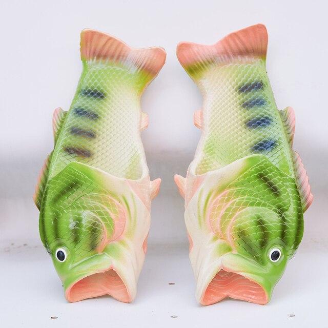 Slides Fish House Shoes Funny Fish Slippers For Men Summer Beach