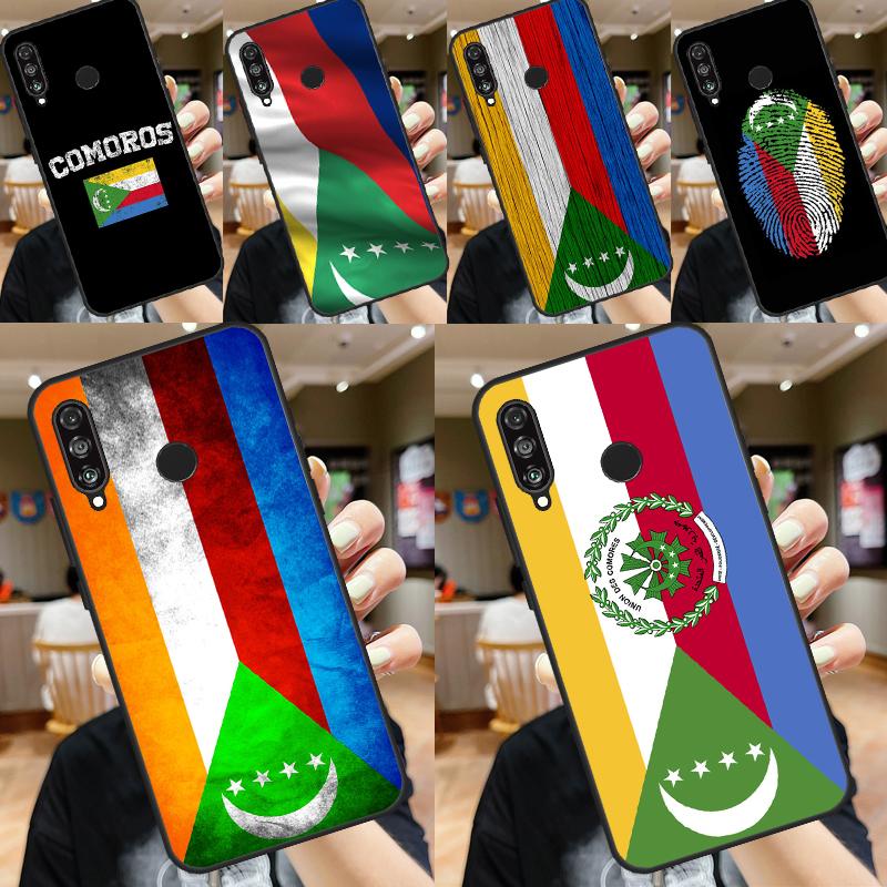 Comoros Flag For Huawei Nova 3i 7i 8i 11i Y60 Y70 Y90 Y61 Y91 Nova 11 9 10 SE P30 Pro P20 P40 Lite Case