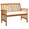 Day and Night - Day and Night Garden Bench with Cushions 119 Cm Solid Acacia Wood