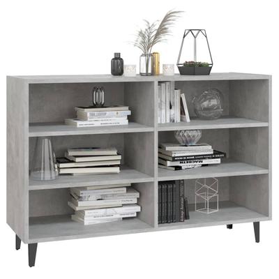 Sideboard Concrete Grey 103.5 X 35 X 70 Cm Wood Based Material