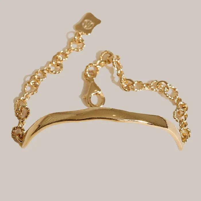 Jaynui Epoch Wave Bracelet 14k Gold Plated