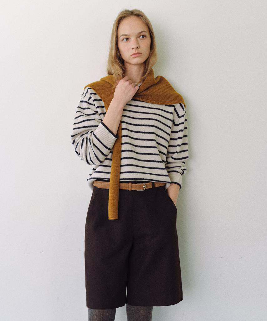 Yulago Merino Wool Stripe Knit