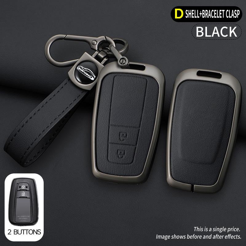 Car Key Case For Toyota Prius Camry Corolla C-Hr Chr Rav4 Prado Izoa Levin Avalon Zinc Shell Cover