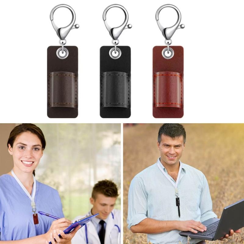 Kreativer PU-Leder Stifteorganizer Praktische Lanyard Stifteaufbewahrungstasche Schutzhülle für Füllfederhalter Kugelschreiber Zubehör