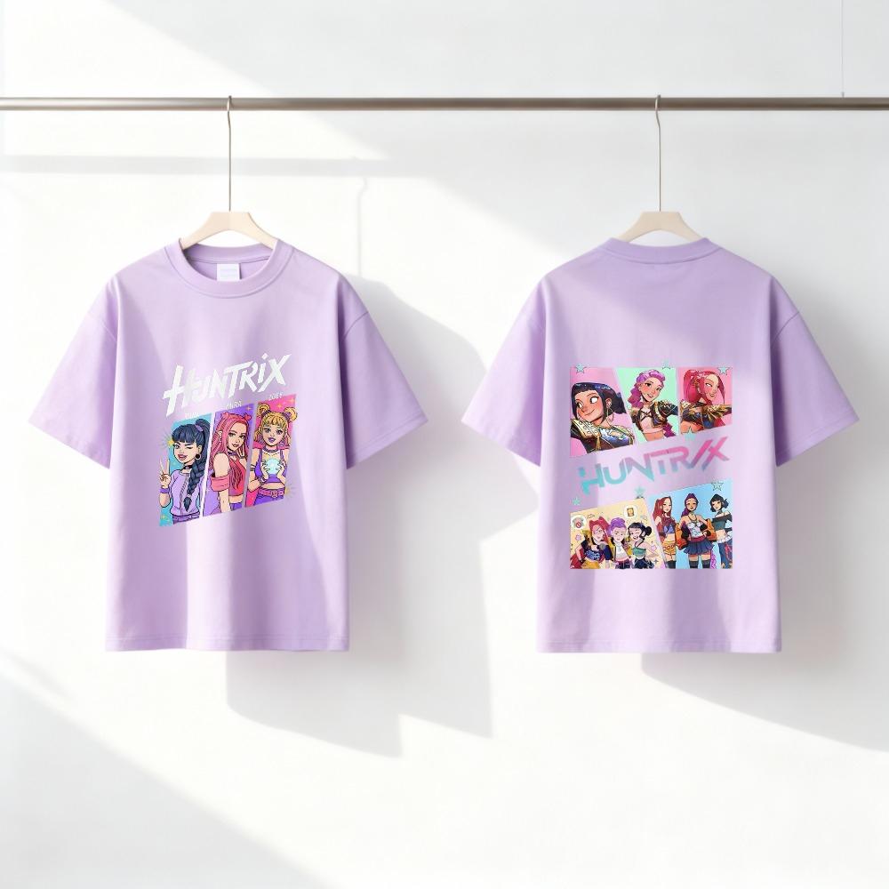 Beliebte Huntrix Hunter Kinder Kurzarm Oberteile Kinder Sommer T-Shirt Doppelseitige Sportliche T-Shirts Kostüm