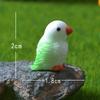 4 Cute Mini Parrots Micro Landscape Gardening Potted Ornaments Colorful Little Parrot DIY Small Accessories