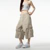 Unisex High-End Wide-Leg Cargo Pants - Trendy Multi-Pocket Seven-Point Length