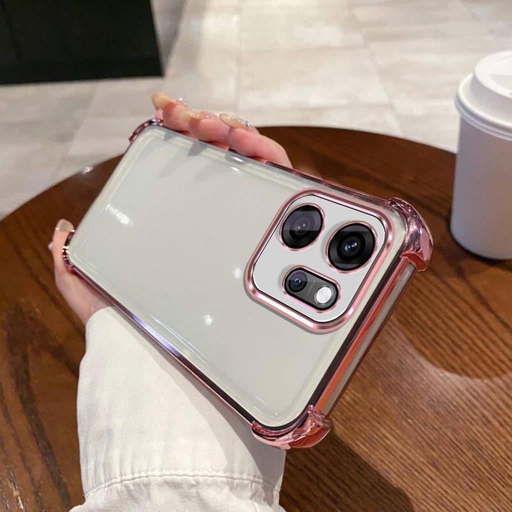 Case for OPPO Reno14 F 5G Electroplated Color Border Clear Phone Casing Cover