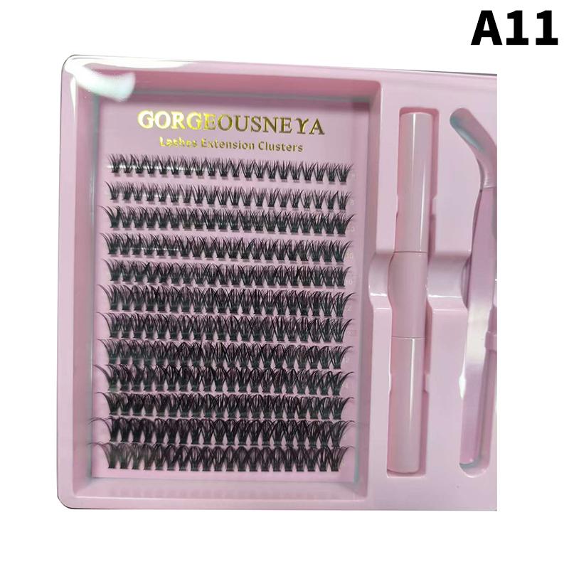 Lightweight Cluster Lash Kit 30D 40D 50D 60D Natural Eyelash Extensions Segmented Volumizing Lashes for Daily Wear Home Use
