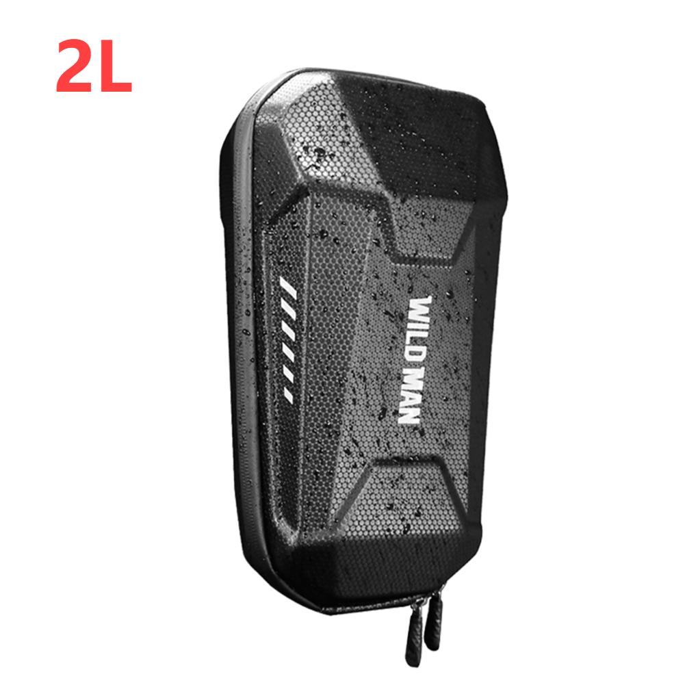 Electric Scooter Bag 2L 3L 4L Portable EVA Hard Shell Large Capacity Night Reflective Skateboard Front Handle Case Scooter Parts