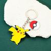 Pikachu Cartoon Metal Pendant Keychain Anime Keyrings Car for Backpack Key Holder