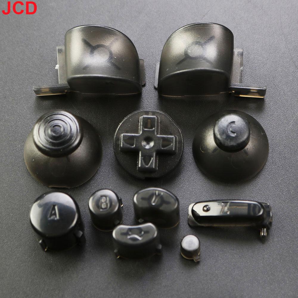 JCD 1 ensemble Ensemble complet Boutons Claviers L R ABXY Z Avec Capuchons de Joysticks 3D Pour GameCube Pour NGC Boutons Directionnels Boutons Marche Arrêt Remplacement