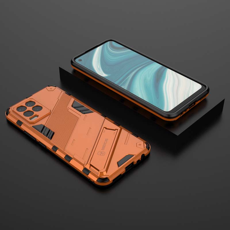 Armor Case for Realme 8 Pro Shockproof Lens Camera Protective Robot Holder Back for OPPO Realme 7 Pro 8 Realme8 Phone Cover