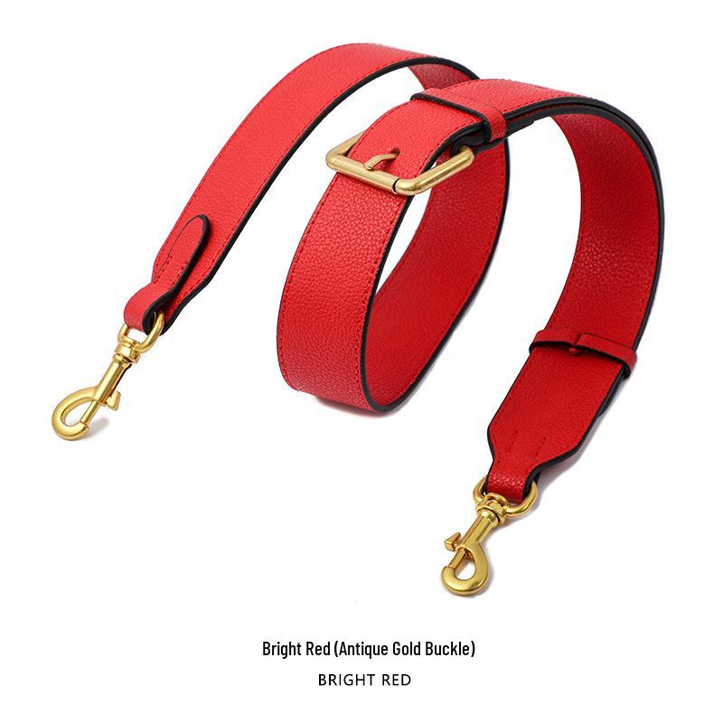 Lychee Grain Cowhide Bag Replacement Strap - Dionysus Versatile Wide Shoulder Strap MHS-A-9
