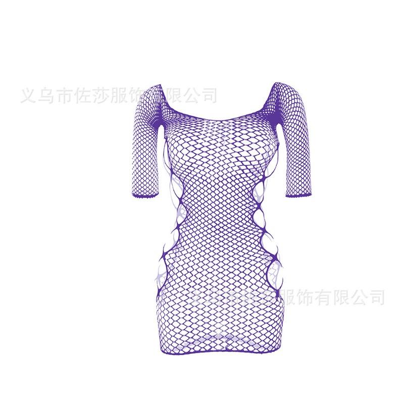 Sex underwear jacquard suspenders sexy mesh clothes net skirt net socks hollow transparent