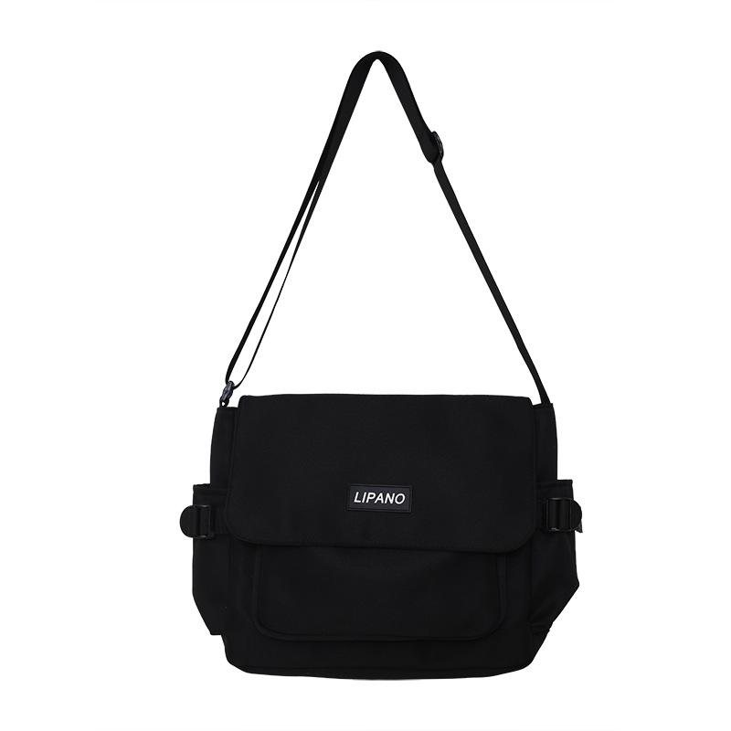 Ins College Student Messenger Bag Class Casual Backpack Shoulder Bag, Japanese Bag Female Harajuku Retro Mailman Bag Male