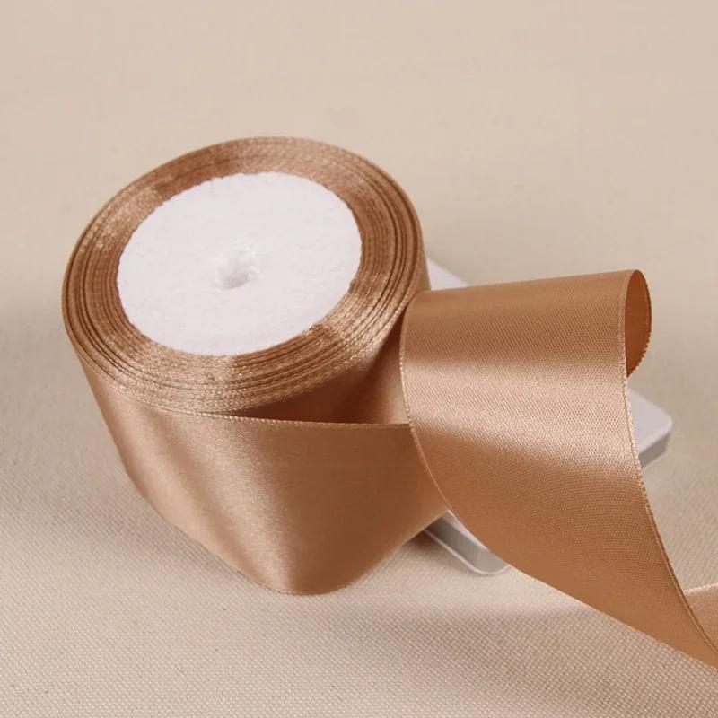 25Yards/Roll 6mm-50mm Ribbons DIY Bow Crafts Polyester Satin Ribbons Christmas Home Decor Accessories Tape Wedding Gift Wrapping