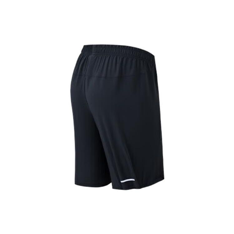 Anta Running Series Logo Mid-Waist Straight-Leg Casual Shorts Men Bottoms Black 152325505-3