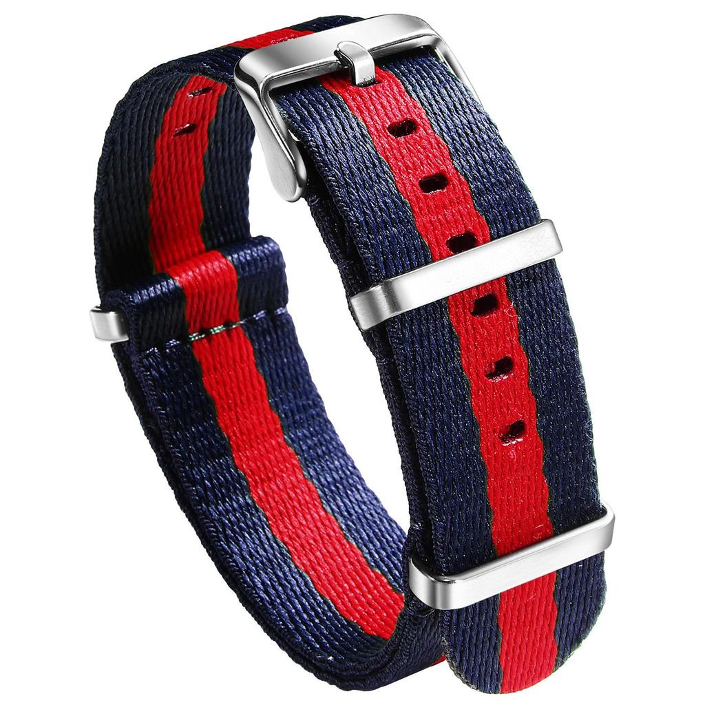 Timeless Twill Nylon Multi-color Strap - Waterproof, Lightweight & Durable 20mm/22mm Universal Fit