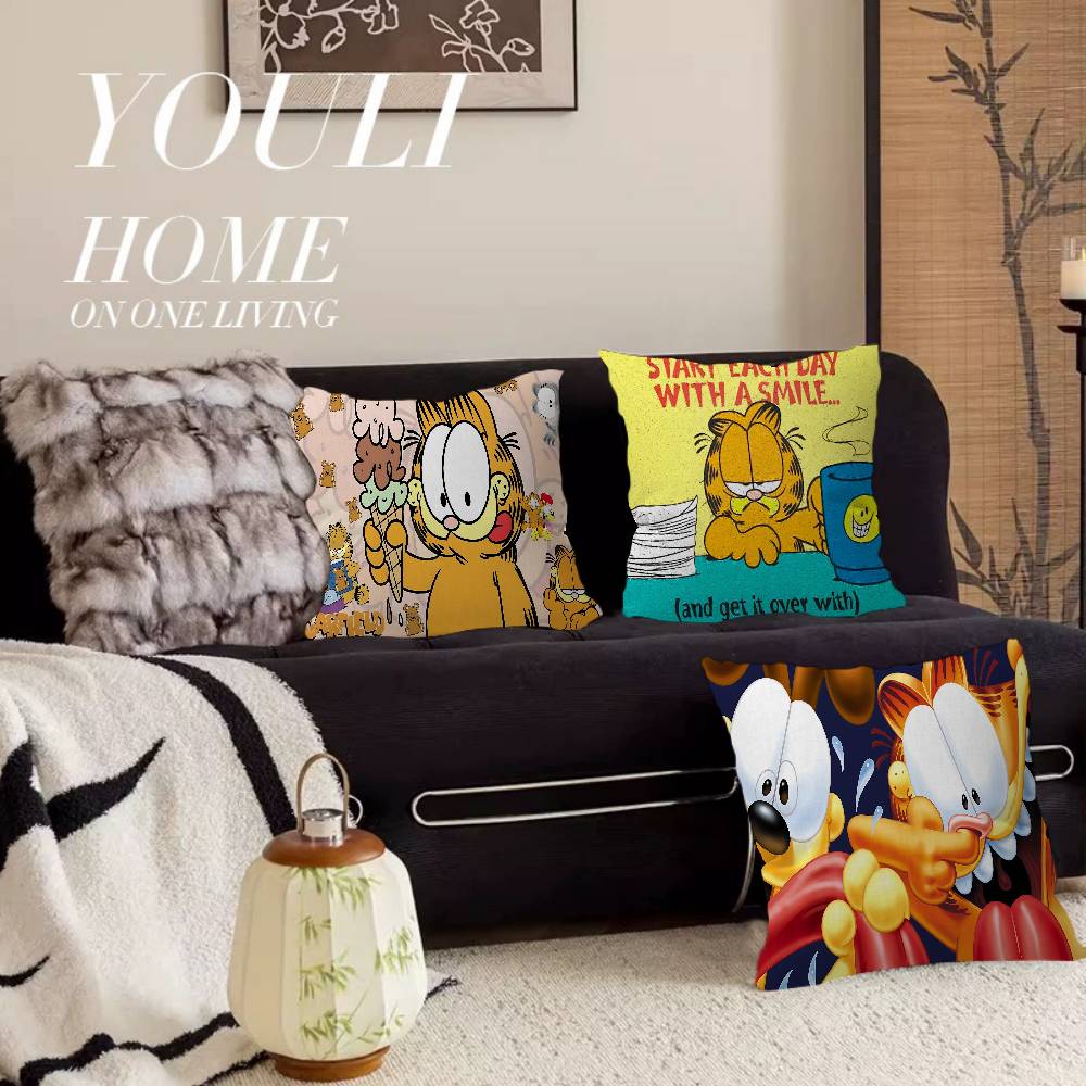 Cute Anime G-Garfields Cat Cushion Cover Decorative Pillow Sofa Home Decor case pillow cases