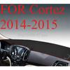 FOR Cortez 2014-2015 Car Dash Mat Dashmat Dashboard  Cover Sun Shade Dash Board Cover Carpet  Accessories