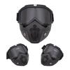 Modular Mask Detachable Goggles Motorcycle Racing Helmet Protective Face Mask Shield