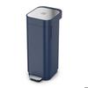 Joseph Joseph Porta 40 L, Poubelle À Pédale Facile À Vider, Filtre Anti Mauvaises Odeurs, Bleu Nuit (30122)