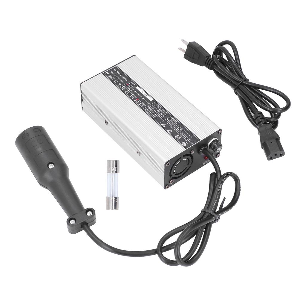 Club Car Battery Charger 48V 5A 3 Pin Round Aluminium   60HZ Replacement for Precedent 2004‑2014