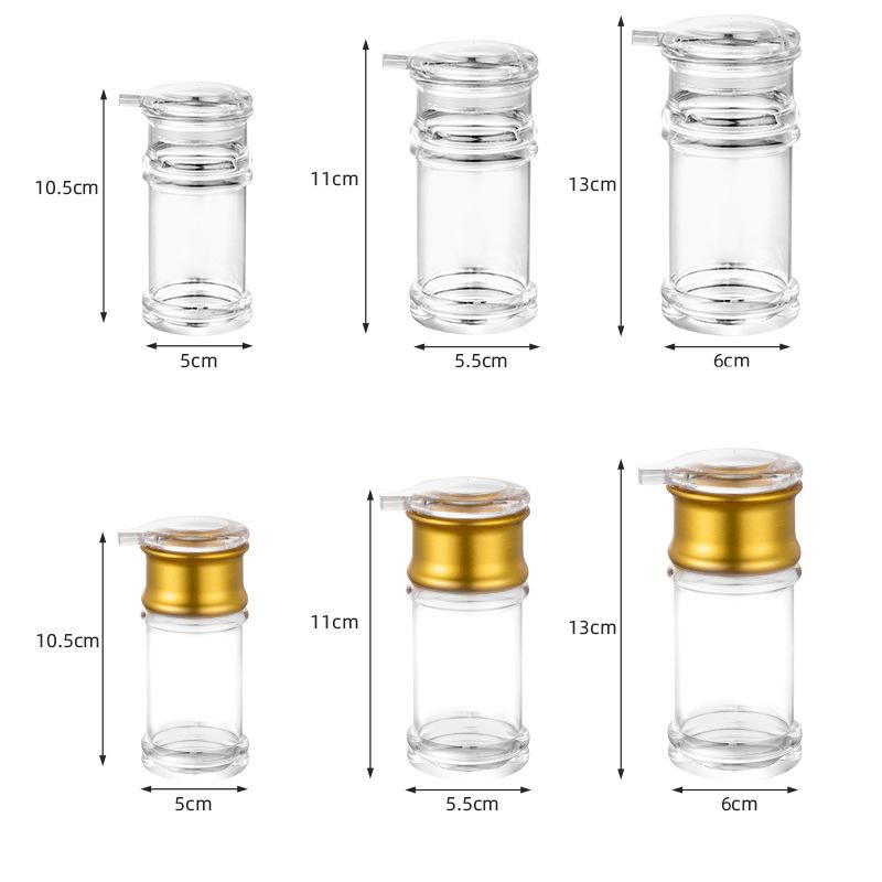 3 Sizes Transparent Oil Bottle Soy Sauce Vinegar Seasoning Organizers with Lid Wine Pot Olive Oil Bottle Kitchen Supplies
