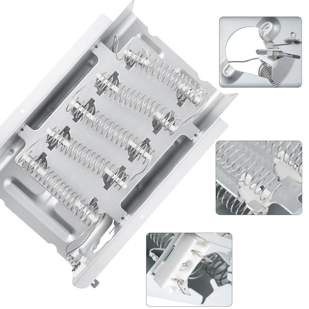 Replacement dryer heating element kit for and WED4616FW0 Whirl-pool WED4850HW0, WED49STBW1, WED4900XW0, WED4950HW0, WED4800XQ0, WED4800XQ1, (279838)