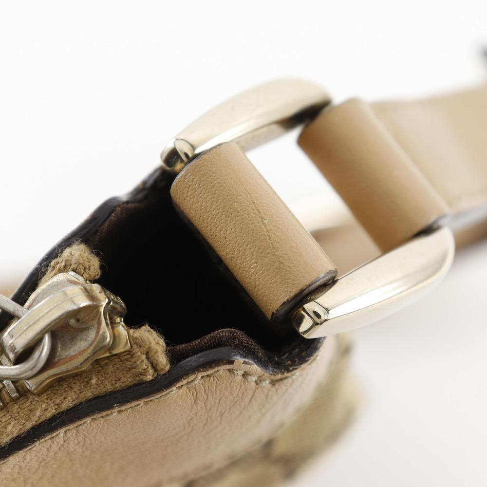 GUCCI Abbey line Shoulder Bag 203257 Brown GG canvas Women Used