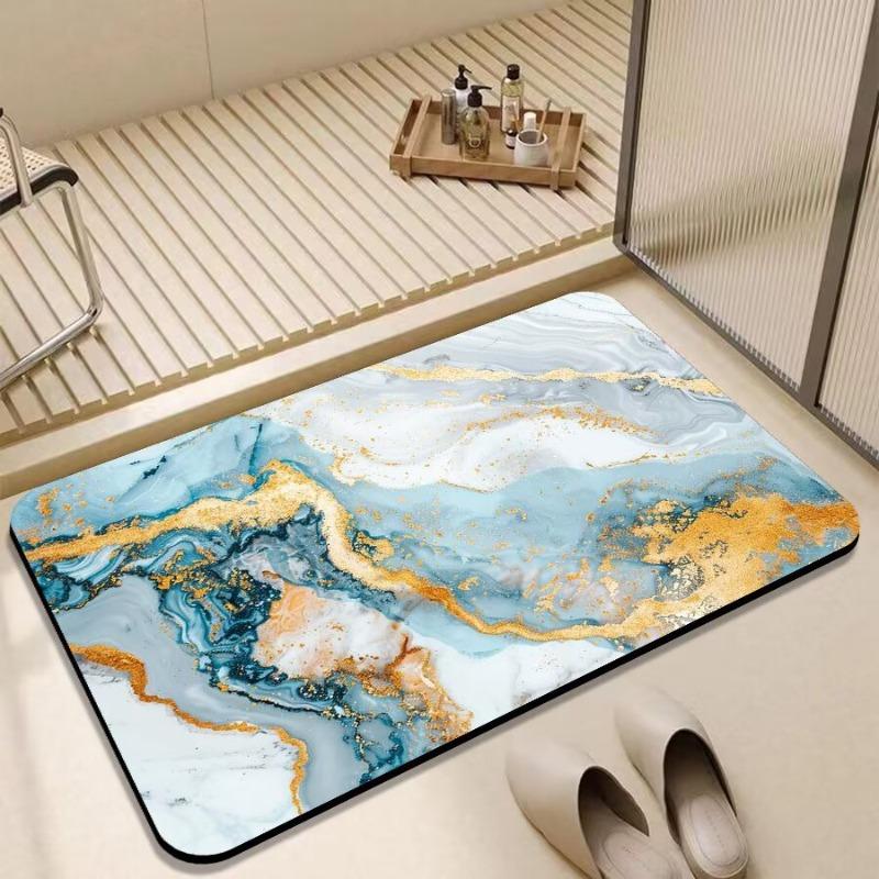 Soft diatom mud absorbent mat bathroom floor mat toilet door non-slip quick-drying foot mat toilet household carpet